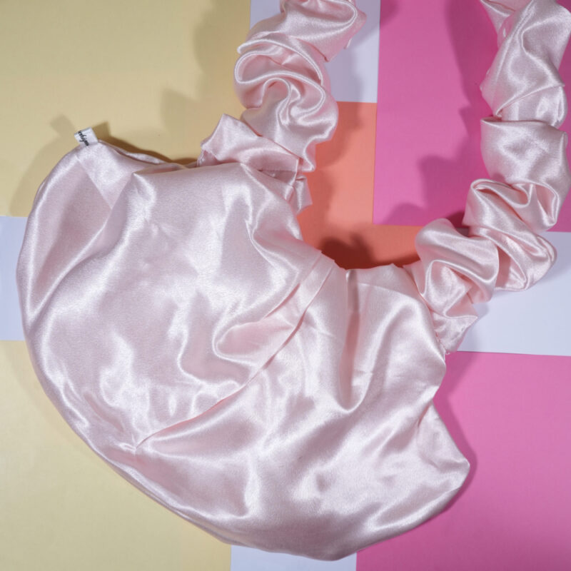 Pastel Pink Scrunchie Cross Body Bag | World of Scrunchique