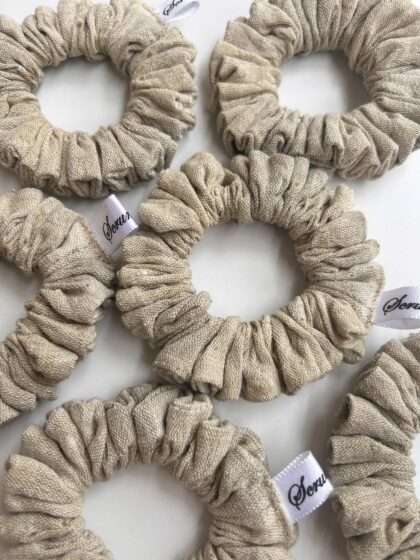 Kala cotton handloom scrunchie | Kala cotton scrunchies | World of Scrunchique